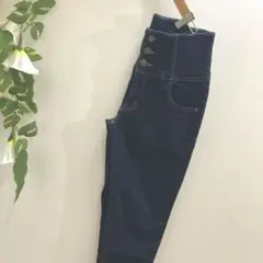 美品　綺麗 グレイル【M】ハイウエストデニム　パンツ スキニー