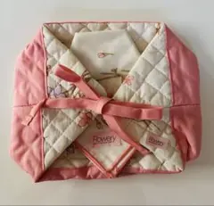 ★新品未使用★ Flowery 花柄 弁当袋とハンカチセット