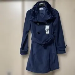 夢展望 Mary Rose 紺色ファーコートSサイズ　新品未使用品のサムネイル