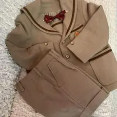 ベージュ セーラー襟 フォーマルスーツ(キッズ120)