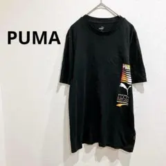 PUMA/プーマ トップス Tシャツ グラフィックプリント 黒 コットン100%