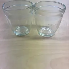 モロゾフ ガラス製空き瓶 2個セット　プリン容器
