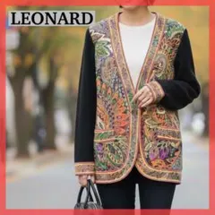 えりちゃん様専用 希少美品 】レオナール カーディガン 羽織り 毛 シルク