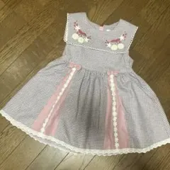 ノースリーブ チェック柄ワンピース　スーリー