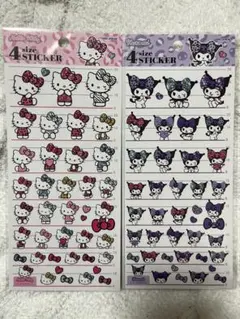 【正規品】サンリオ ハローキティ 4sizeステッカー　クロミ ２枚セット