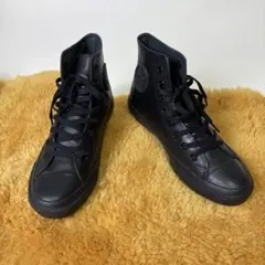 【Converse】　レザー ハイカットスニーカー　オールスター　25.5cm