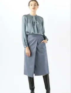 Ballsey フェイクスエード ラップスカート