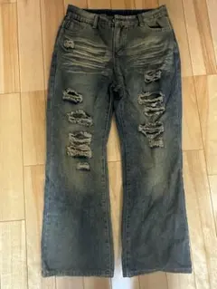 00s ダメージデニム y2k グランジ 平成