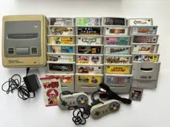 スーパーファミコン本体とゲームソフトセット（26本、ゲームボーイ1本）