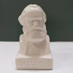 マルクス貯金箱　彫り物貯金箱　陶器製　哲学　経済学das kapital資本論