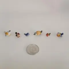 ミニチュア 小鳥 置物 6個セット