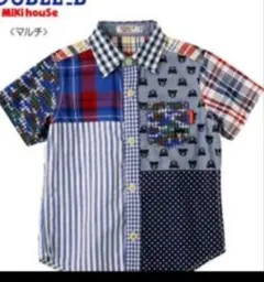 新品タグ付 DOUBLE.B パッチワークシャツ