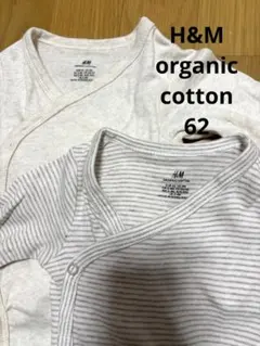 値下げ！H&M 62 ロンパース 2着セット