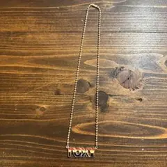 ROXY チェーンネックレス　 ロゴ　 レッド　ホワイト　ブルー ☆新品⭐︎のサムネイル