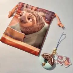 ディズニー ズートピア 10周年 フラッシュ 巾着 ストラップ セット