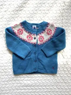 プチバトー カーディガン　18m/81cm