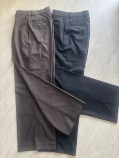 UNIQLO タックワイドパンツ2色セット Mサイズ