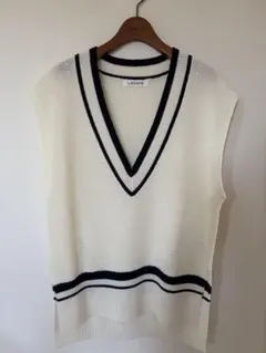 LOUNIE ニットベスト ホワイト