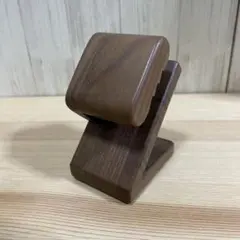 WatchLife腕時計木製スタンドウォールナット 国産 1本用中留ストッパー付