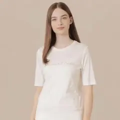 極美品 マッキントッシュロンドン シャインリブTシャツ ホワイト 38のサムネイル
