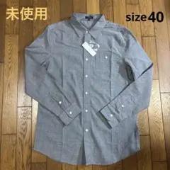 ITEMS アーバンリサーチ　長袖オックスフォードシャツ／40／未使用／BLK