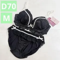 匿名配送❣️tutuanna ブラックレースブラジャーショーツセット