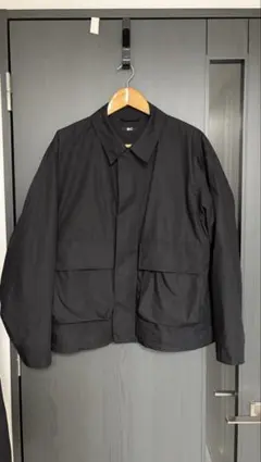 ユニクロ C コットンショートブルゾン ブラック Lサイズ ブラック