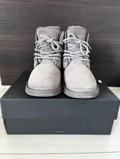 UGG グレー スエード ムートンブーツ　サイズ9/27.0cm