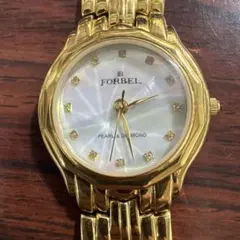 【稼働品】 FORBEL フォーベル レディース 腕時計 クォーツ べっ甲 FORBEL フォーベル メンズ レディース 腕時計 イタリアンレザー 革
