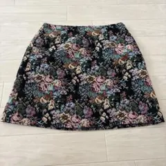 花柄 ミニスカート