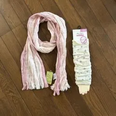 【新品未使用】なめらか大豆マフラー　ストール　アームカバー　まとめ売り