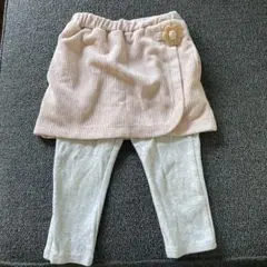 【美品】プティマイン　ベビーズボン　スカート90cm