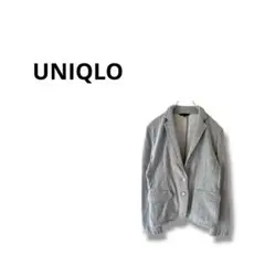 【ユニクロ】ジャケット　カジュアル　綿　グレー　M