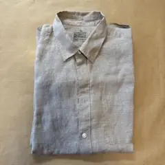 無印良品 メンズ 麻 ヘンプ Yシャツ