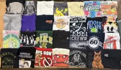 L まとめ売り アメリカ古着 ブランドミックス Tシャツ 28枚セット 実物