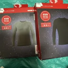 UNIQLO ヒートテック超極暖 クルーネックブラックM×2枚