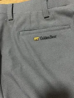 Golden Bear チェック柄スラックス グレー