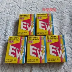 シャープワープロリボン RW-203A-CL 標準4色　5個セット　未使用品