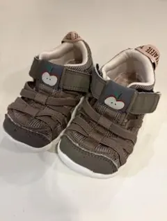 IFME 14cm サンダル　カーキ色　お水遊びにも♪