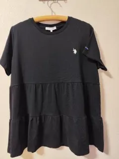 U.S. POLO ASSN. ティアードTシャツ ブラック 4Lのサムネイル