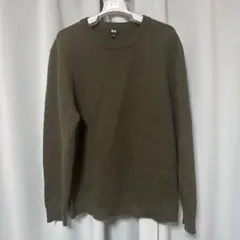 ウォッシャブルミラノリブクルーネックセーター xl