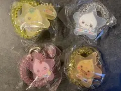 しずくちゃん ガチャガチャ スプリングゴムキーホルダー ４種セット