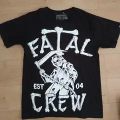 メンズ　FATALT　Tシャツ　シャツ　スカル　ドクロ　黒　ハロウィン　イベント