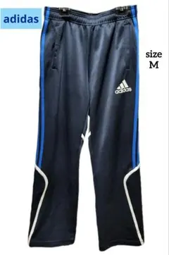 adidas ジャージパンツ トラックパンツ サイドストライプ ネイビー