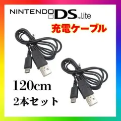 【2本セット】DS Lite 充電ケーブル USB 充電器 DSL 120cmu