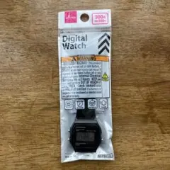 【新品未使用】DAISO　ダイソー　デジタルウォッチ　腕時計　ブラック