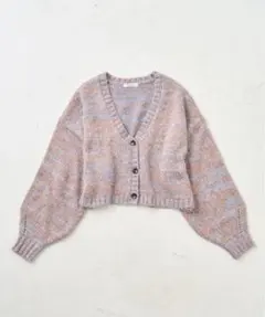 FREAK'S STORE／ラメ グラデーション ショートニットカーディガン