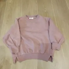 バックプリント付きピンクトレーナー 100cm