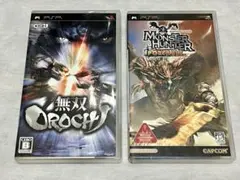 無双OROCHI & モンスターハンター ポータブル 2本セット 解説書付き