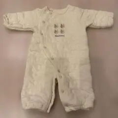 アカチャンホンポ　ロンパース くまちゃん　クリーム色　50〜60cm